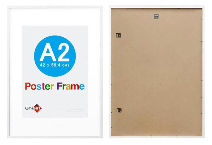A2-white-ready-made-wood-poster-frame-with-a3-opening-and-clear-glass