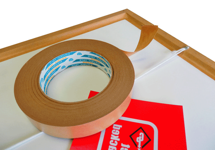 kraft-tape-seals-the-back-of-a-picture-frame