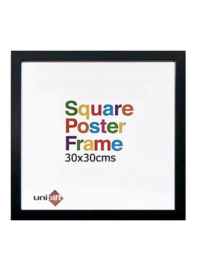 Square Box Frame Black Wood Square 30x30 Cm 