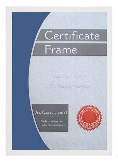 A4-white-wood-certificate-frame-with-clearg-glass-and-stand