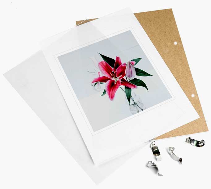 Typical A3 Frameless Glass Clip Frame construction