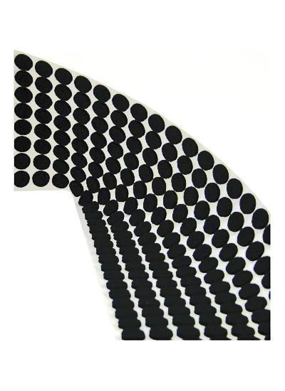 black-self-adhesive-thick-felt-round-picture-frame-to-wall-dots-strip-of-100