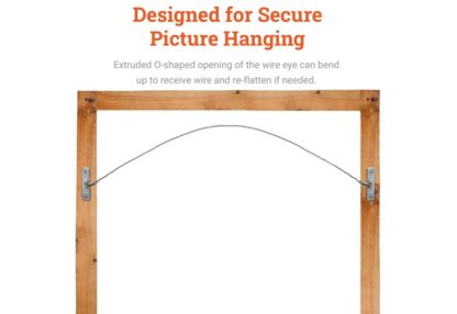 2-holes-picture-frame-steel-hangers-with-cord-details
