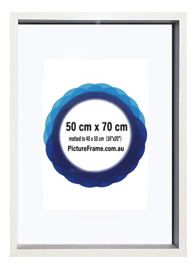 50x70cm-white-wood-poster-frame-matted-to-16x20
