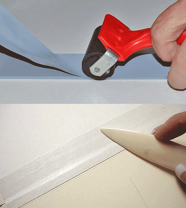 burnishing-of-self-adhesive-tapes