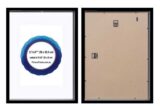 11"x14" Black Wood & Glass Matted Photo Frame with 8"x10" opening