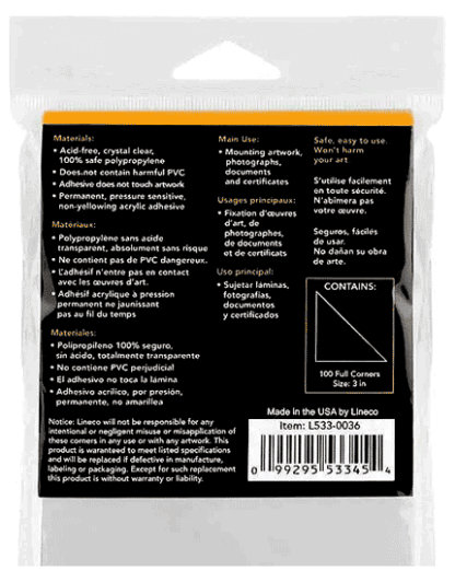 Archival-Polypropylene-Mounting-Corners-description