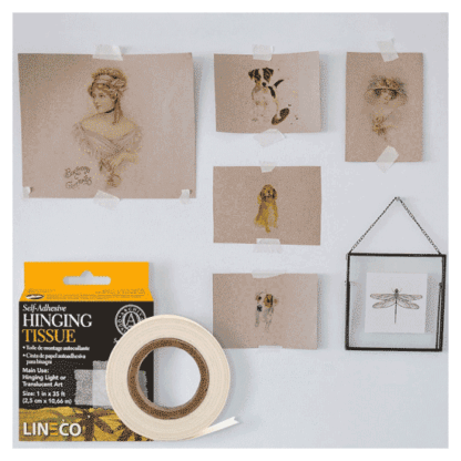Hinging-with-Lineco-Self-Adhesive-Archival-Hinging-Tissue