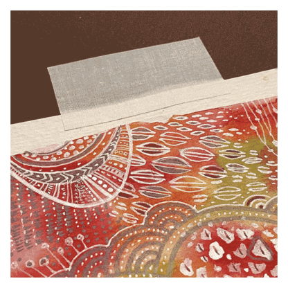 aping-with-theLineco-archival-linen-hinging-tapel