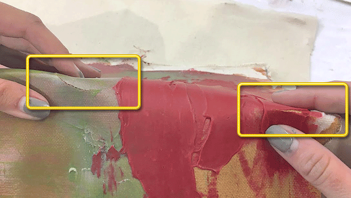 acrylic-painting-splitting-in-the-middle-of-the-canvas