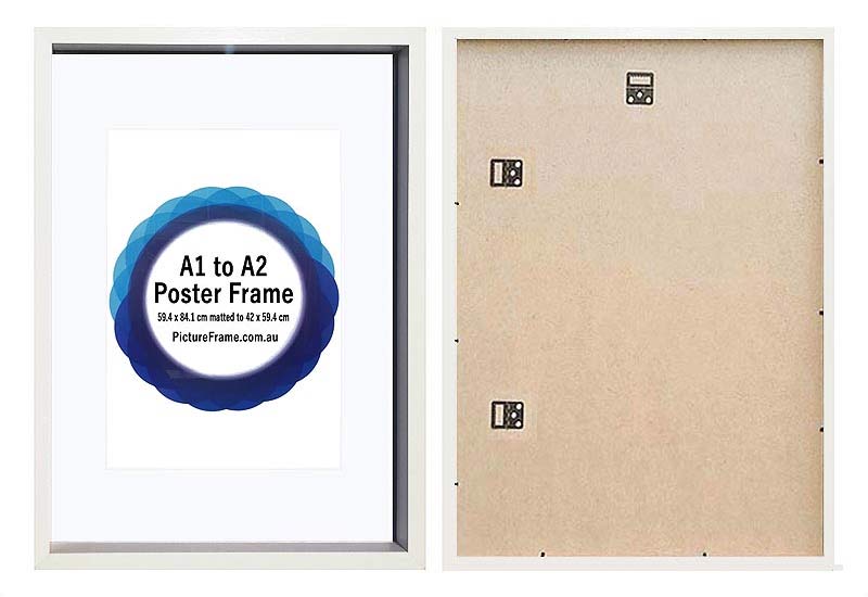 A1-white-wood-poster-frame-matted-to-A2-with-clear-plastic-large